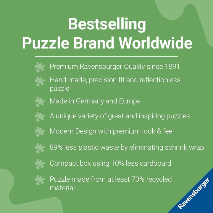 Ravensburger Puzzle 12000363 1000 piese - Pragser Wildsee, Dolomiți, Tirolul de Sud - puzzle jigsaw pentru adulți și copii cu vârsta de 14 ani și peste, puzzle cu motiv de peisaj, [Exclusiv pe Amazon]