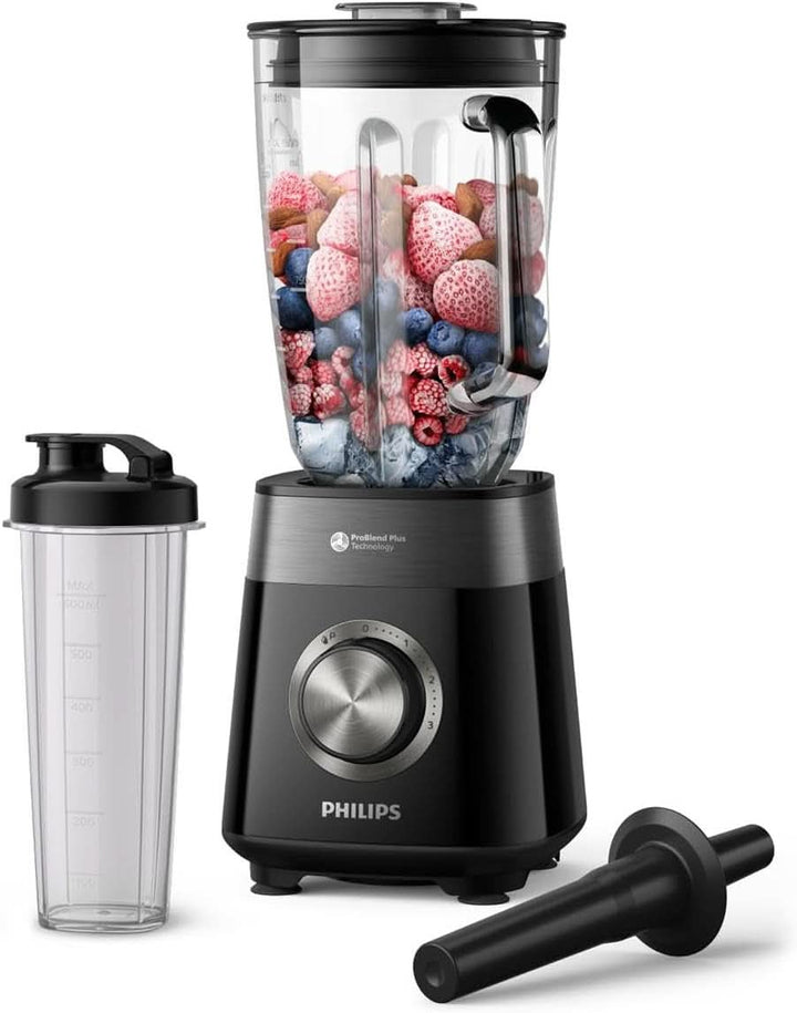 Philips Standmixer Und Smoothie Maker – 600W, 2-Liter-Becher, Homeid-App, 2 Geschwindigkeitsstufen + Impulsfunktion, Problend, Ice-Crush-Funktion (HR2291/41)