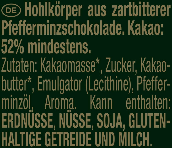 NESTLÉ after EIGHT Mini-Osterhasen, Kleine Einzeln Verpackte Schokoladenhasen Aus Pfefferminz-Schokolade, 24Er Pack (À 3X20G)