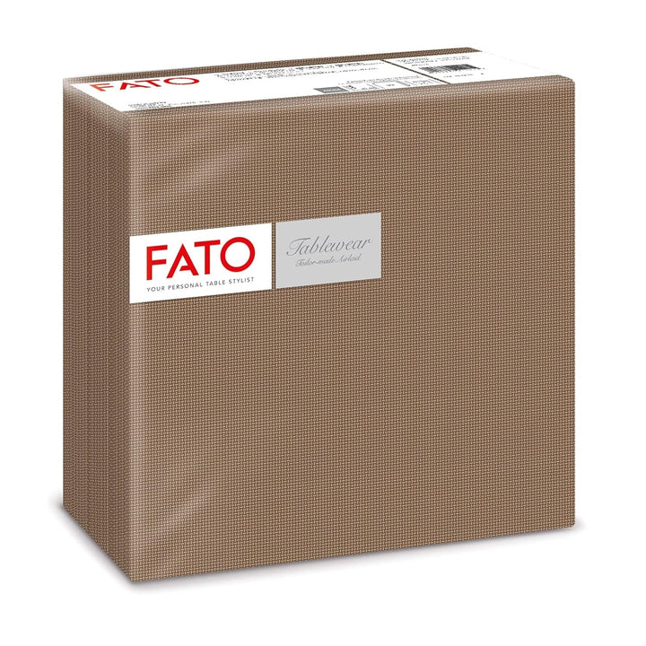 Fato - Șervețele din hârtie uscată, airlaid, efect textil, pachet de 50 de șervețele, format 40X40 pliate în 4, decor Shade Silver