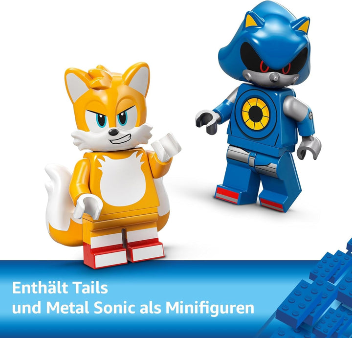 LEGO Sonic the Hedgehog Cyclone Vs. Metal Sonic - Jucărie Mechs de colecționat cu 2 minifigurine de jocuri video - Idee de cadou pentru băieți și fete de la 8 ani și adolescenți fani ai jocurilor 77002