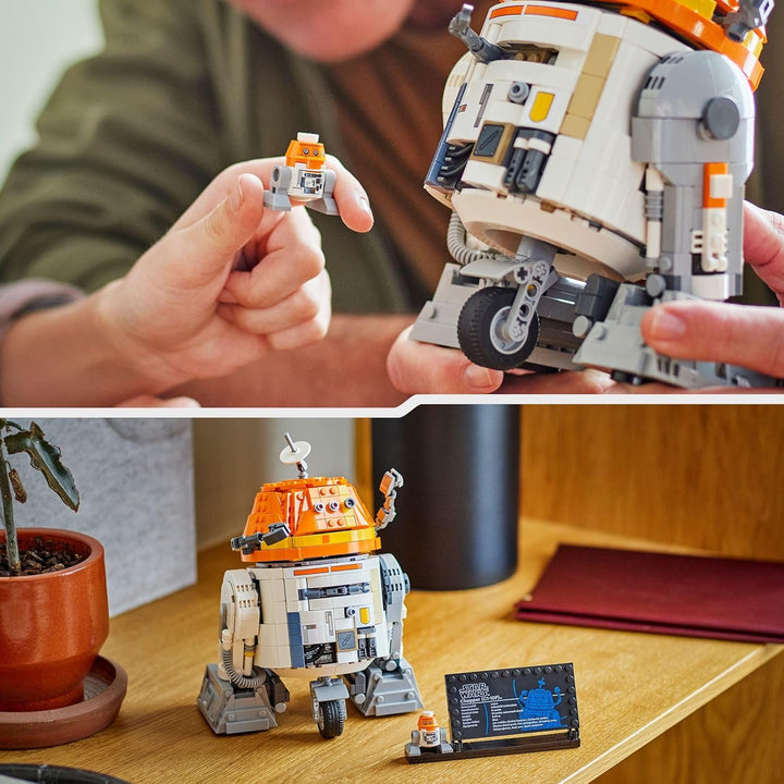 Figura LEGO Star Wars 75416 Ahsoka Astromech Droid Chopper (C1-10P) - jucărie cu cap mobil, brațe detașabile și roată centrală - cadou pentru fanii Ahsoka, băieți și fete de peste 10 ani