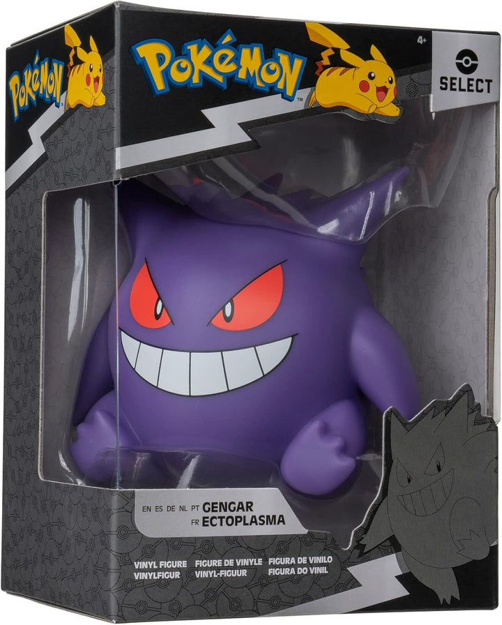Pokémon PKW3388 - Figurină de vinil - Gengar, Figurină oficială de colecție, 10Cm