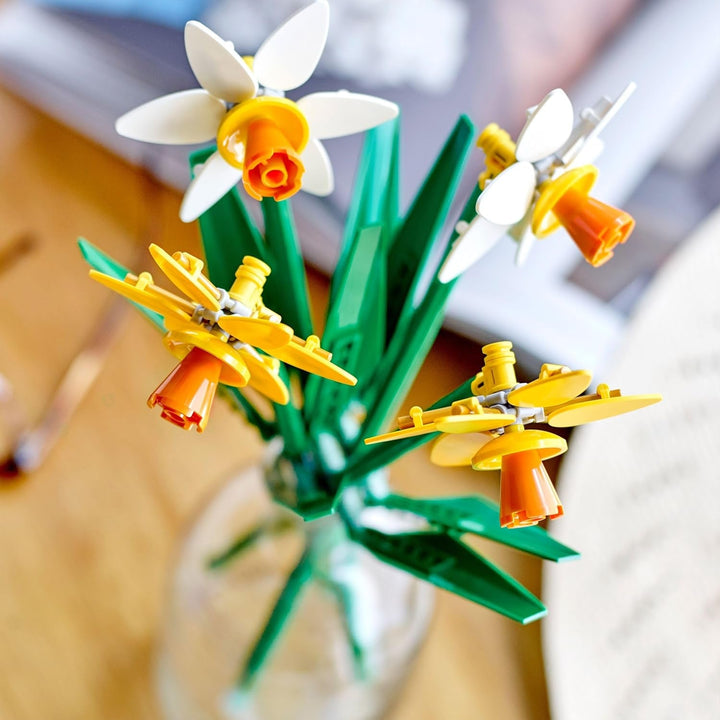 Narcise LEGO Botanicals - Cadouri de Paște pentru fete și băieți - Flori artificiale pentru copii - Buchet de flori ca decor pentru cameră sau birou - Cadou pentru femei - 40747