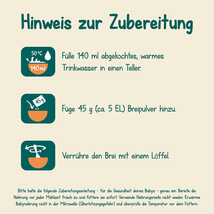 Milupa Milchbrei Butterkeks – Babybrei Ohne Palmöl – Frei Von Konservierungs- Und Farbstoffen – Ab Dem 6. Monat – 4 X 400 G (Packung Mit 2)