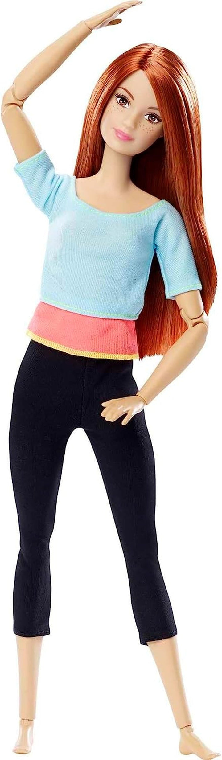 Barbie Made to Move - articulații mobile pentru poziții și mișcări realiste, ținută sportivă și păr lung blond, ideală pentru jocuri de rol și creativitate, vârsta 3+, DHL82