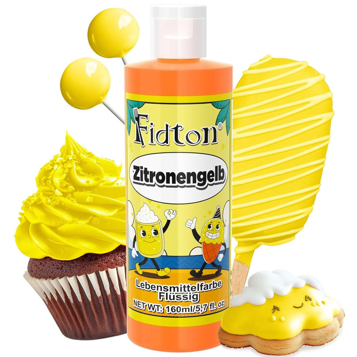 Lebensmittelfarbe Gel - Fidton 12 Farben Hochkonzentrierte Lebensmittelfarben, Food Coloring Set Für Lebensmittel Farben, Fondant, Essbare Tortendeko, Eier Färben, Backen, Glasur, Makronen - 6 Ml