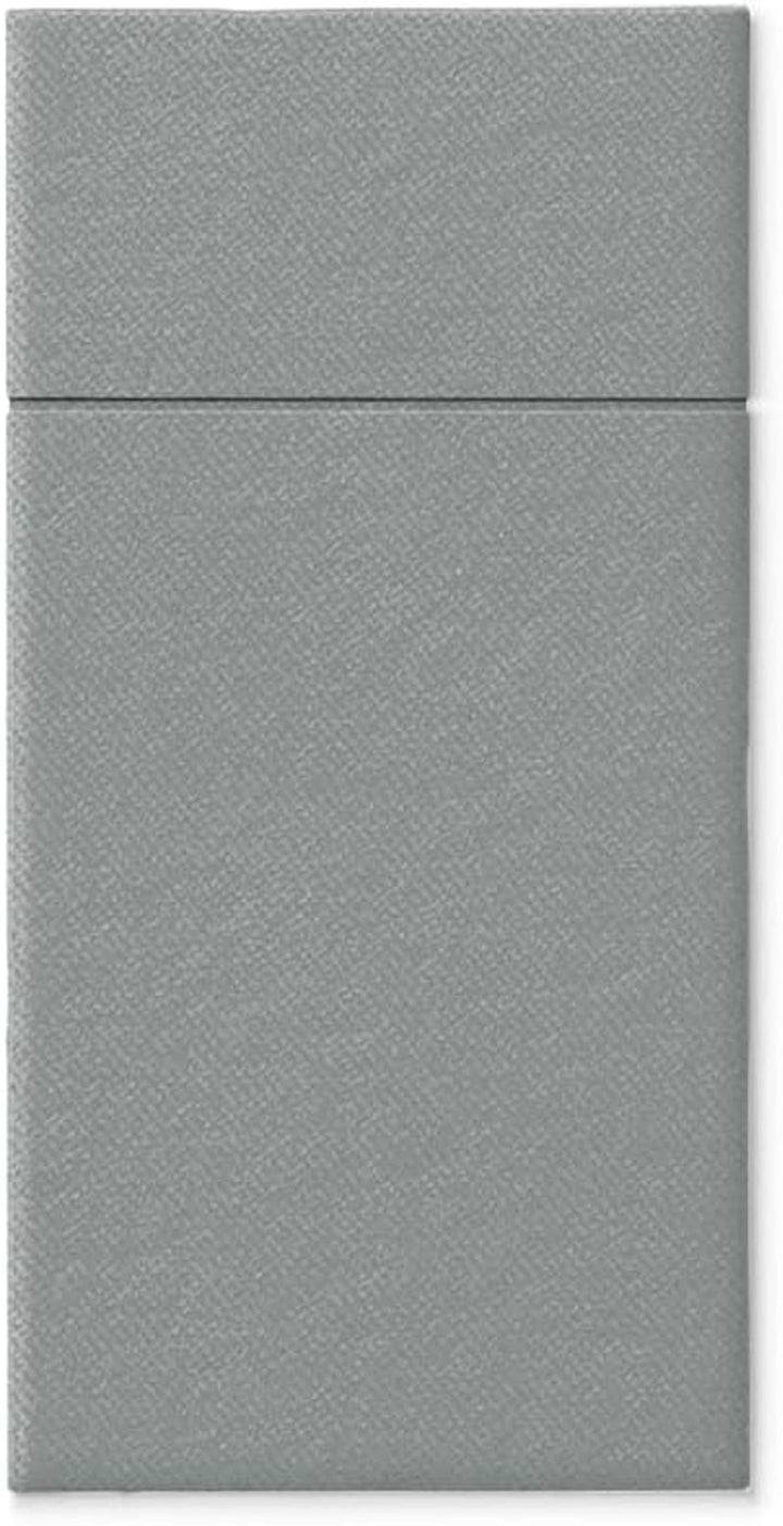 PAW - Șervețele pentru tacâmuri Airlaid - Fabric-like (39 X 40 Cm 1/8 fold) | 50 bucăți | Horeca | Ideal pentru nuntă, botez, comuniune, aniversare | Buzunare pentru tacâmuri | Gri