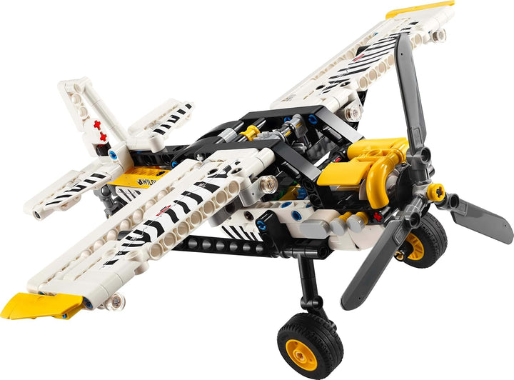 Avion cu elice LEGO Technic, jucărie construibilă pentru copii, cadou pentru băieți și fete de la 8 ani, model de avion cu elice rotativă și motor cu piston cu 4 cilindri 42198