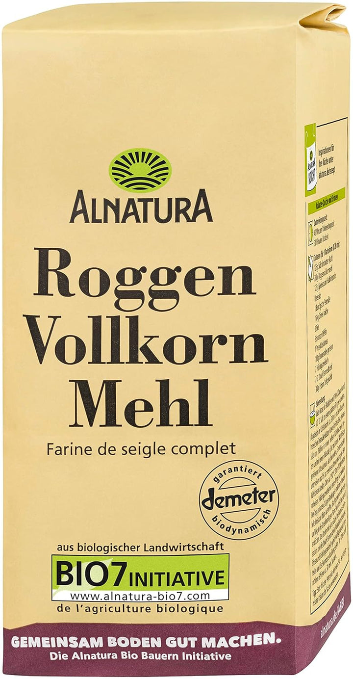 Bio Mehl Roggen-Vollkorn, 1 Kg