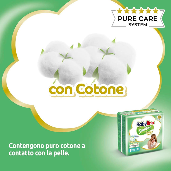 Babylino Sensitive, Scutece delicate pentru copii, diverse marimi