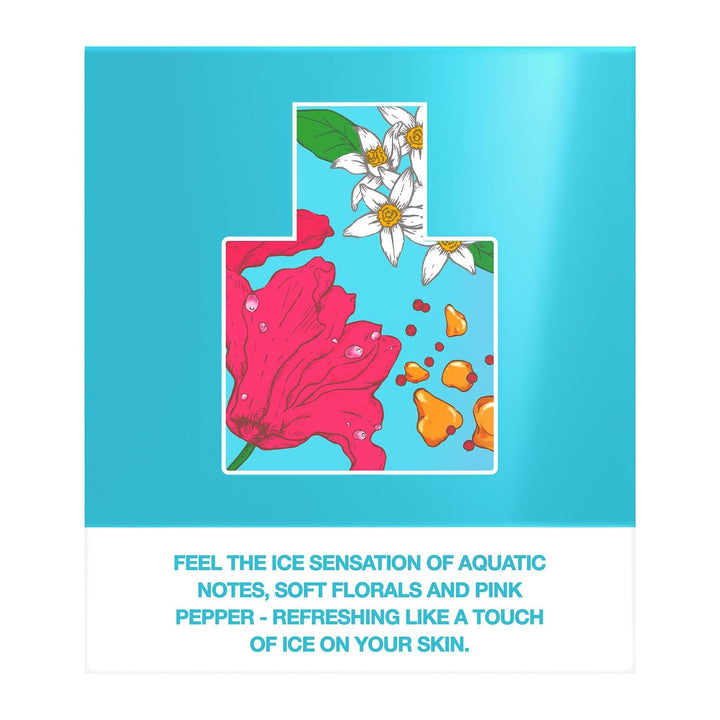 MEXX ICE TOUCH Woman Eau De Toilette, parfum de vară cu flori de portocal pentru femei active și inspirate, 20 ml