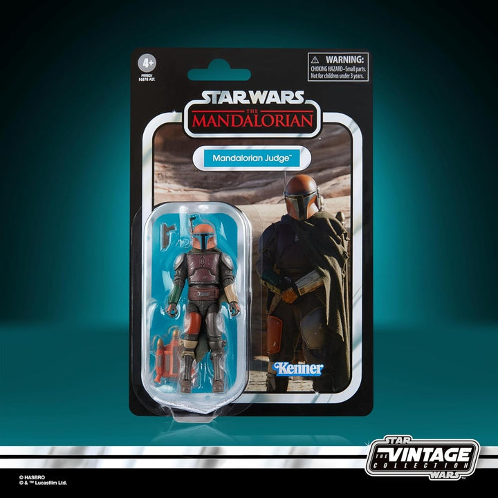 Star Wars Colecția Vintage Mandalorian Judge, Figura de acțiune Mandalorian, Scară 9.5 Cm