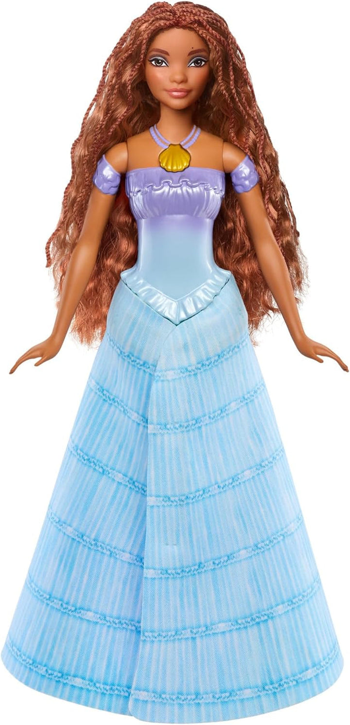 Mattel Disney Princess Ariel Doll, Inspirată de filmul Mica Sirenă, Transformare: Jucărie om-sirenă, Mobil, Cadouri Disney, Jucării de la 3 ani, HLX13