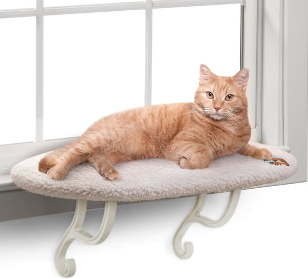 Pervaz pentru pisici PET Products, fleece, neîncălzit, 35,6 x 61 cm