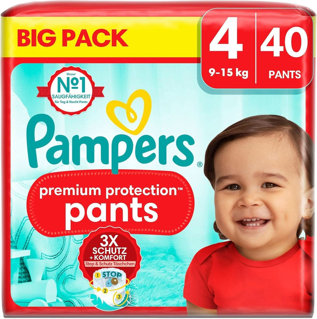 Pampers Premium Protection Pants, mărimea 6 Extra Large 15+kg Big Pack (30 bucăți)