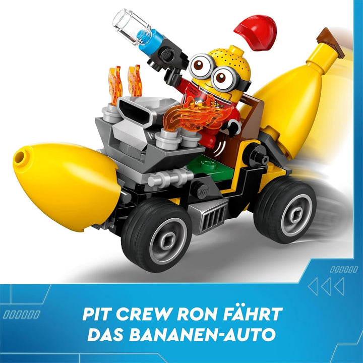 LEGO I - Simply Incorrigible 4 Minioni și mașina cu banane, set de joacă pentru I - Simply Incorrigible 4, jucărie pentru copii, cadou creativ Minioni pentru băieți și fete de la 6 ani 75580