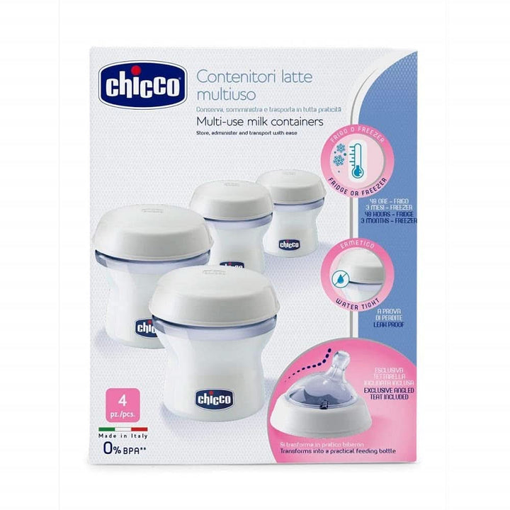 Chicco Milchaufbewahrungsbehälter Step up New Inklusive Silikonsauger