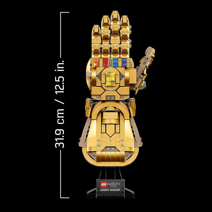 LEGO 76191 Marvel Super Heroes Infinity Glove, Set Avengers pentru adulți cu modelul mănușii lui Thanos de construit, articol pentru fani, cadou pentru bărbați, femei, ea și el