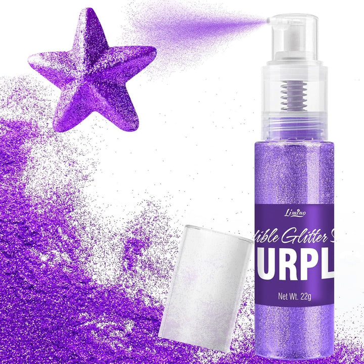 Glitter comestibil, spray, diverse culori, 22 grame