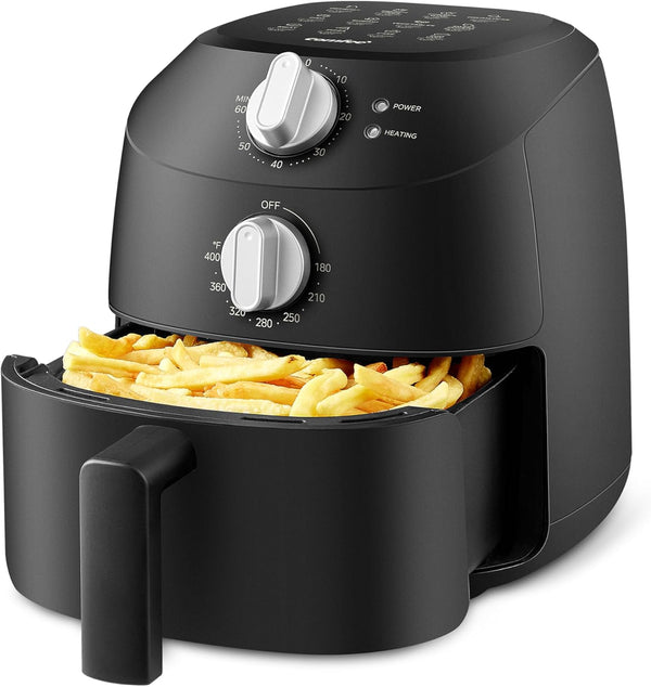 Midea Heißluftfritteuse 2L,1150W Airfryer, Frittieren Ohne Öl, Heißluft Fritteusen, Automatische Abschaltfunktion, Ölfrei, Leicht Zu Reinigen, Bpa-Frei, Schwarz