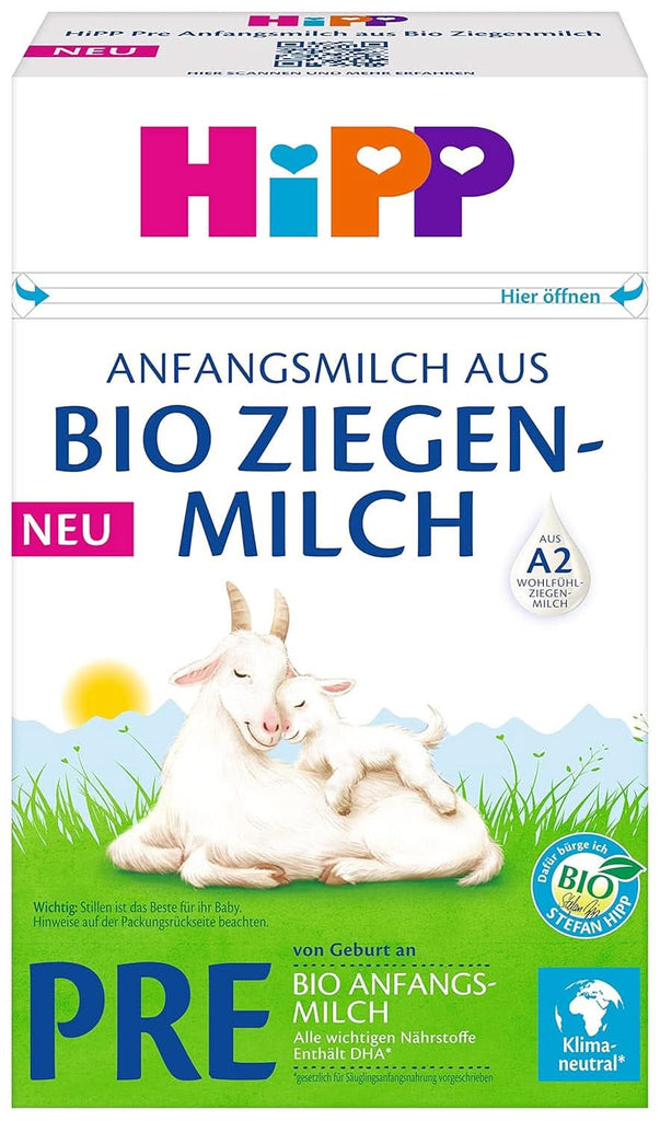 Hipp Milchnahrung Aus Bio Ziegenmilch Pre Anfangsmilch Aus Bio Ziegenmilch, 5Er Pack (5 X 400G)