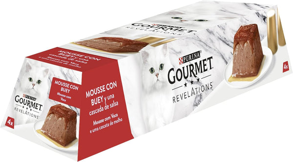 Purina Revelations Mousse With Sauce, hrană umedă pentru pisici Ox, 6 pachete cu 4 piramide, 57 G - 24