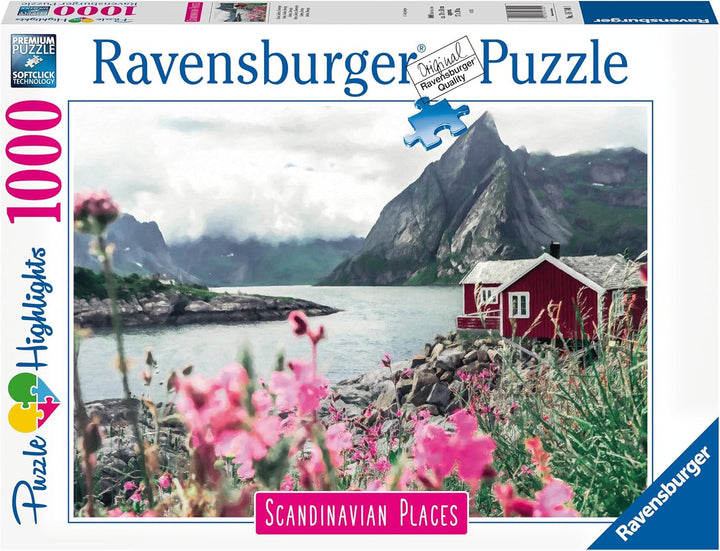 Ravensburger Puzzle Locuri scandinave 16740 - Reine, Lofoten, Norvegia - puzzle jigsaw de 1000 de piese pentru adulți și copii de peste 14 ani