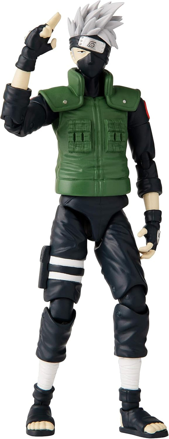 Bandai - Anime Heroes - Naruto Shippuden - Anime Hero Figures 17 Cm - Kakashi Hatake - Licență oficială - Figura articulată Kakashi - 36903