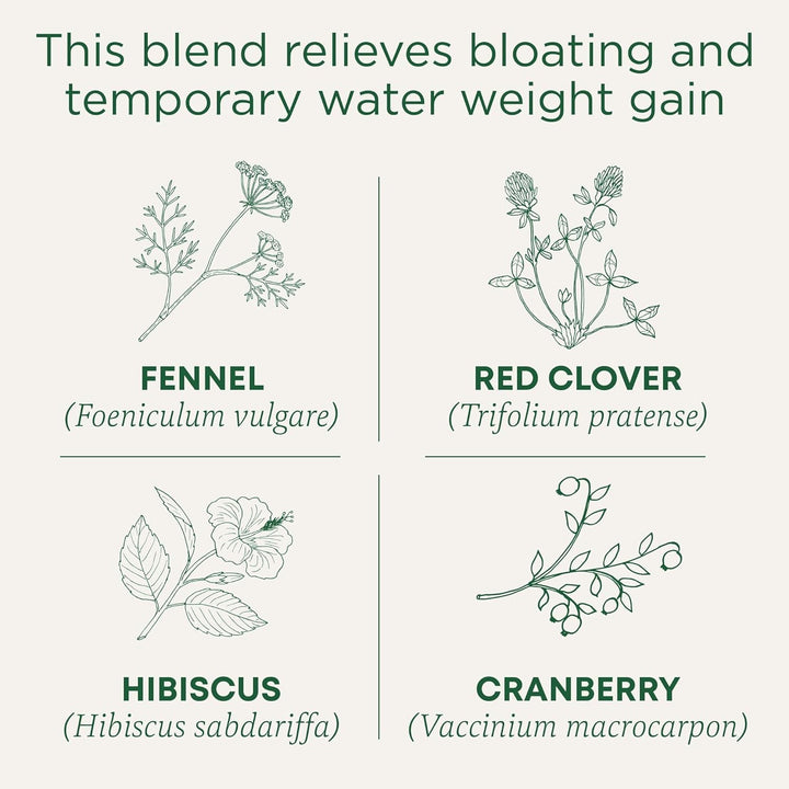 Tea, Organic Weightless, Relieves Temporary Water Weight Gain, Cranberry, 16 Tea Bags Tea USA Naty Shop