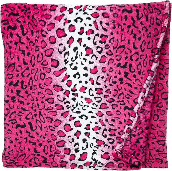 Home Must Haves Pătură de pat Queen/King Zebra Giraffe Safari Animal Print, pentru toate anotimpurile, foarte moale, caldă, pentru canapea, canapea, aruncare, plapumă, dimensiune pat, roz, poliester, leopard roz