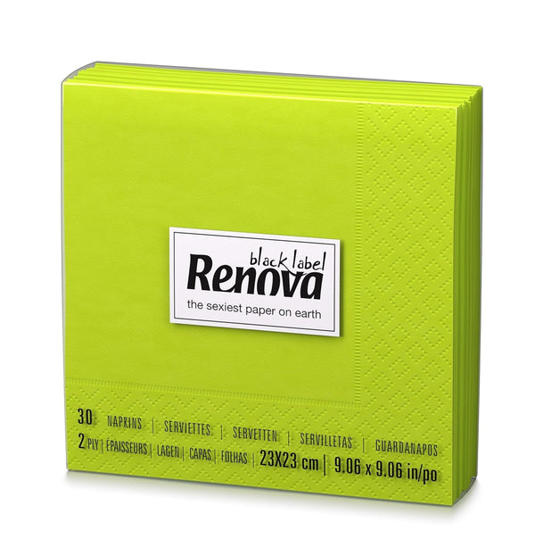 Șervețele de hârtie Renova verde cocktail - 30 de șervețele