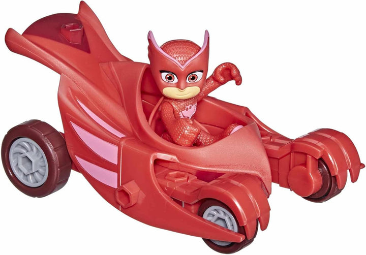 Jucărie preșcolară PJ Masks Owl Glider, vehiculul lui Eulette cu Eulette Action Figure Pentru copii cu vârsta peste 3 ani, ambalaj reciclabil,
