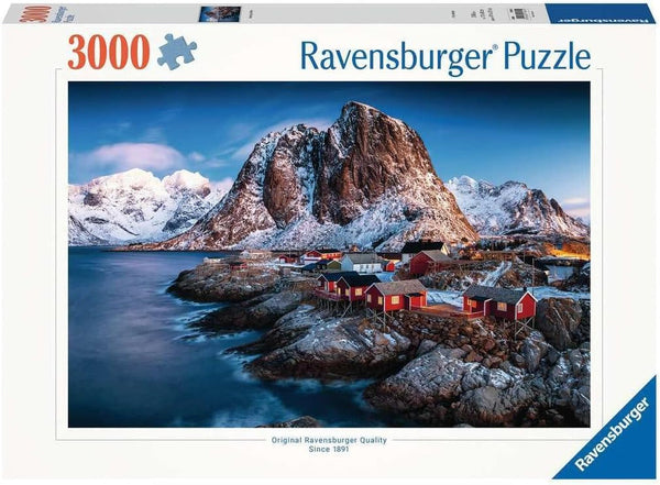 Ravensburger Puzzle 17081 - Hamnoy, Lofoten - Puzzle de 3000 de piese pentru adulți și copii de la 14 ani, puzzle cu motiv de peisaj din Norvegia