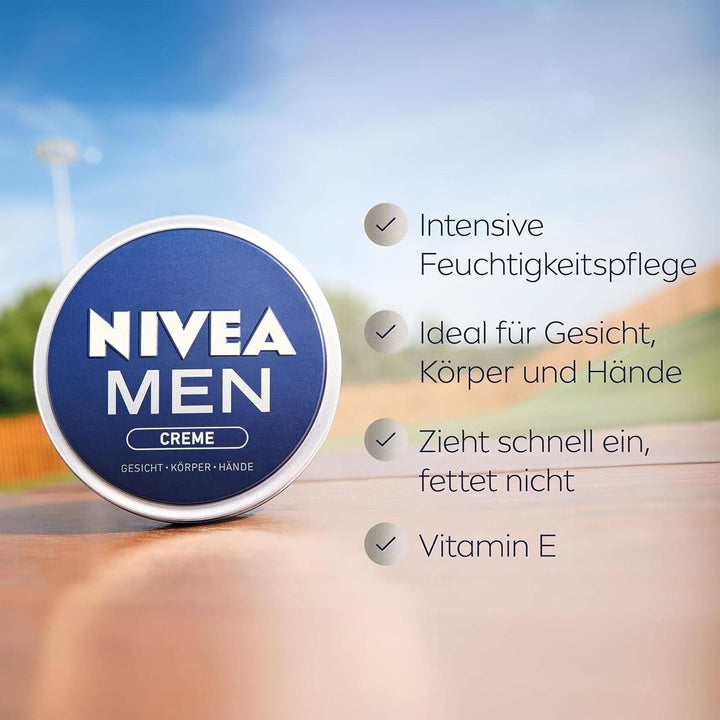 NIVEA MEN Creme, cremă hrănitoare pentru piele cu vitamina E, 150 ml