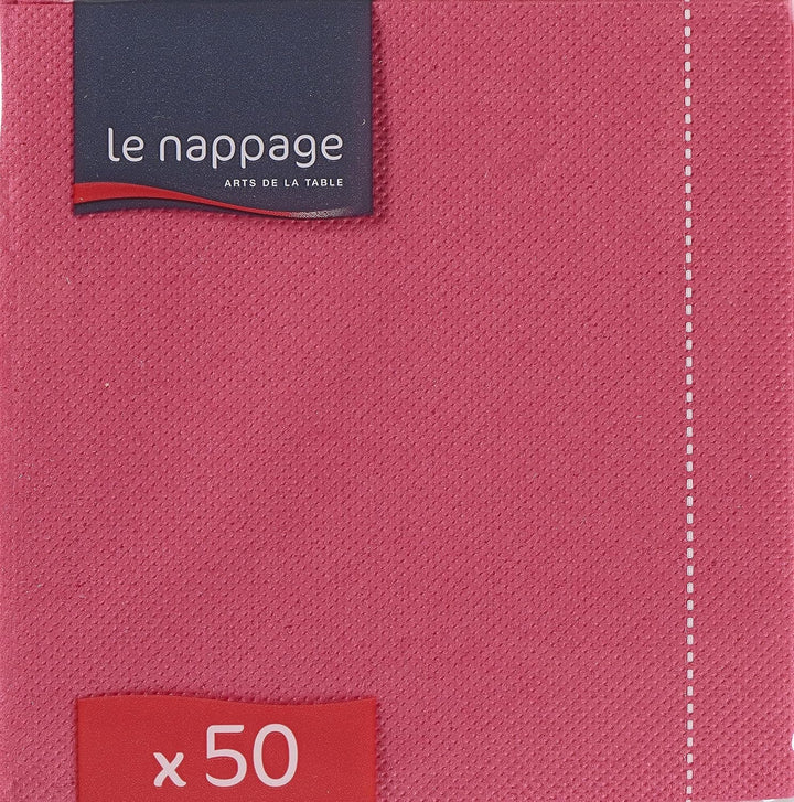 - Șervețele de hârtie Tex Touch - Culoare roz - Șervețele certificate Fsc® - Reciclabile și biodegradabile - Pachet de 50 șervețele roz dimensiune 24 X 24 Cm