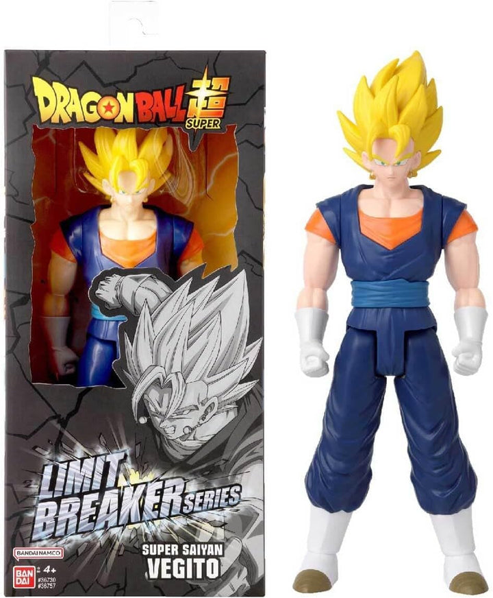BANDAI - Dragon Ball Super - Giant Limit Breaker Figure 30 Cm - Super Saiyan Vegeta Blue - Licența oficială Dragon Ball - Figură Vegeta mare articulată - Jucărie pentru copii 4+ ani - 36732