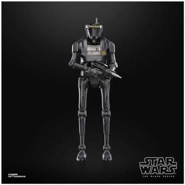 Star Wars Seria Neagră Noua Republică Security Droid, 15 Cm Figura mare Mandalorian, pentru copii 4+