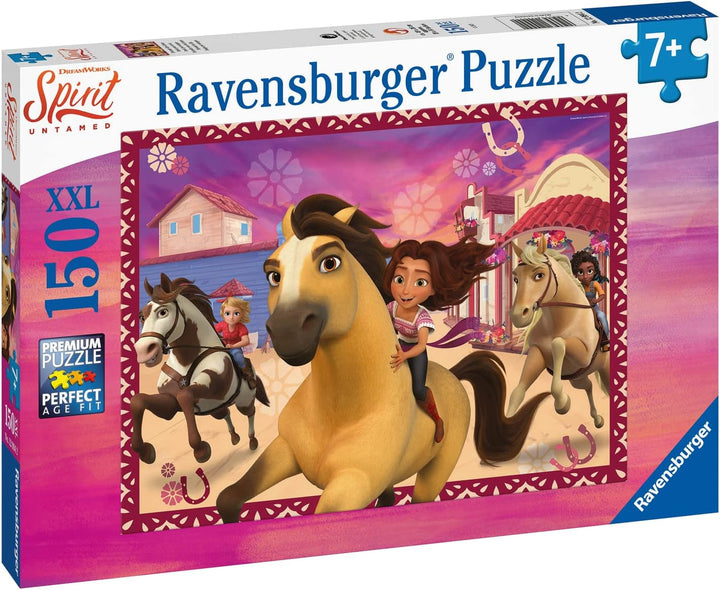 Ravensburger Puzzle pentru copii - 12994 Friends For Life - Dreamworks Spirit Puzzle pentru copii de la 7 ani, cu 150 de piese în format Xxl
