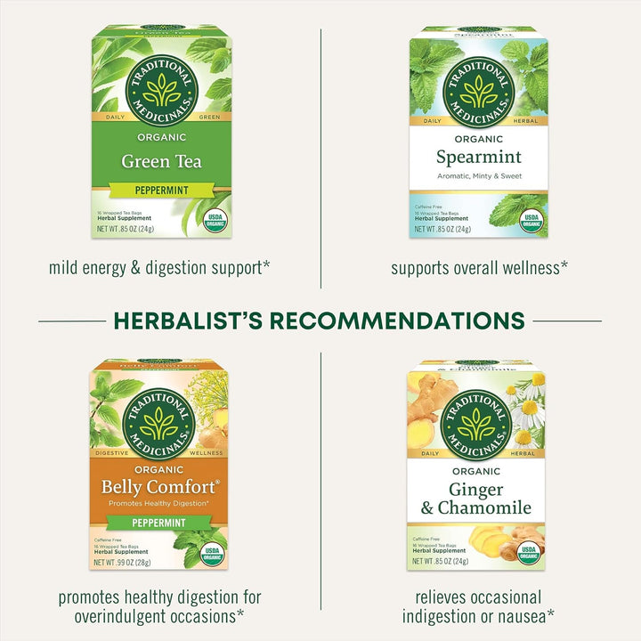 Tea, Organic Triple Mint, Supports Healthy Digestion, Includes 16 Tea Bags Tea USA Naty Shop