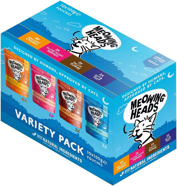 Meowing Heads MHEADS MIX VARIETY 10PK