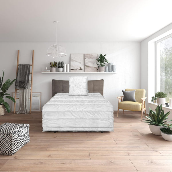 Set de pat de bază Traumnacht Green format dintr-o plapumă pentru tot anul, 135 X 200 cm + pernă 80 X 80 cm, certificat Oeko-Tex, produs în conformitate cu standardul de calitate german
