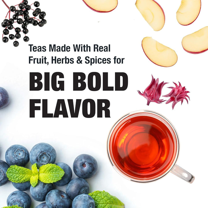 Blueberry Wild Child | Loose Leaf | Blueberry Hibiscus Herbal Tea | Premium Non-Caffeinated Blend | Make Hot or Iced | Brews up to 50 Cups | 5.5 Ounce Refillable Tin Tea USA Naty Shop