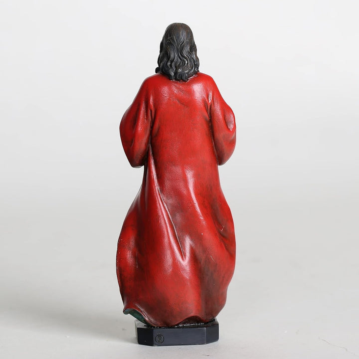 BC Statuie catolică Sacra Inimă a lui Isus, Isus Hristos, cadouri religioase, decorațiuni interioare inspiratoare, 15,2 cm înălțime, pictată manual de Buildclassic Statuete si sculpturi Naty Shop