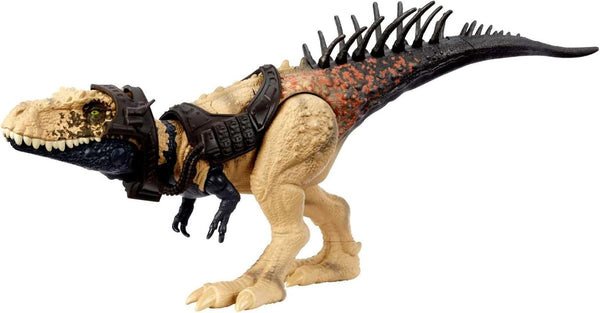Jucărie dinozaur Jurassic World, Bistahieversor Gigantic Trackers Specii mari Figura de acțiune cu mișcare de atac și echipament de urmărire, distracție digitală, HLP27
