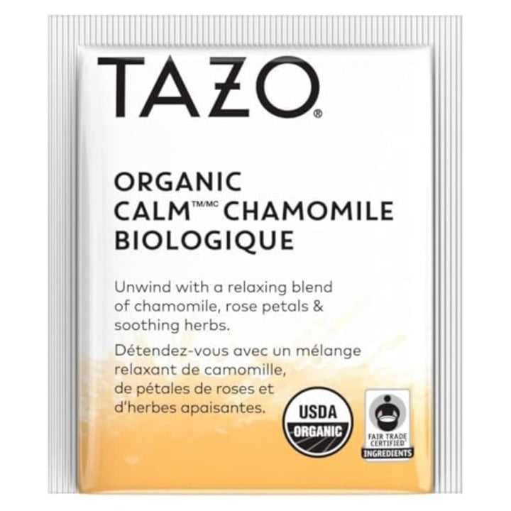 Calm Chamomile Herbal Tea Bags, Caffeine Free Blend, 16 Total Tea Bags Tea USA Naty Shop