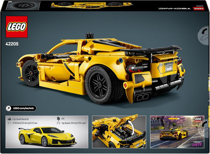 LEGO Technic Chevrolet Corvette Stingray - Jucărie de construit pentru colecționat - Mașină sport de jucărie - Model de mașină - Cadou pentru băieți și fete de la 9 ani care iubesc mașinile de jucărie 42205