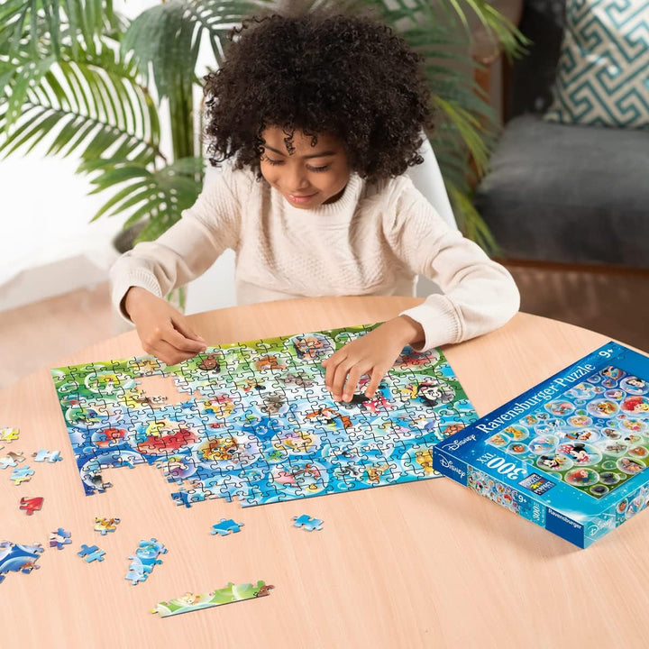 Ravensburger Puzzle 80536 - Disney Soap Bubbles, 300 piese puzzle jigsaw pentru fanii Disney cu vârsta de peste 9 ani
