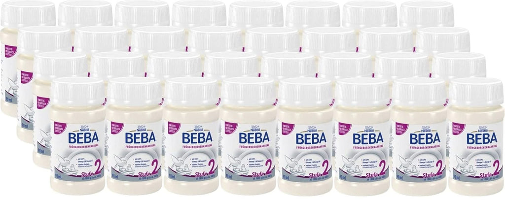 BEBA Frühgeborenennahrung Stufe 2, Spezialnahrung Für Frühgeborene Und Untergewichtige Neugeborene, Trinkfertig, 32Er Pack (32 X 90Ml)