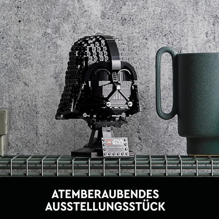 LEGO Star Wars Darth Vader Helmet, set de construcție pentru adulți, idee de cadou pentru bărbați, femei, el sau ea, model de colecție de construit și expus 75304